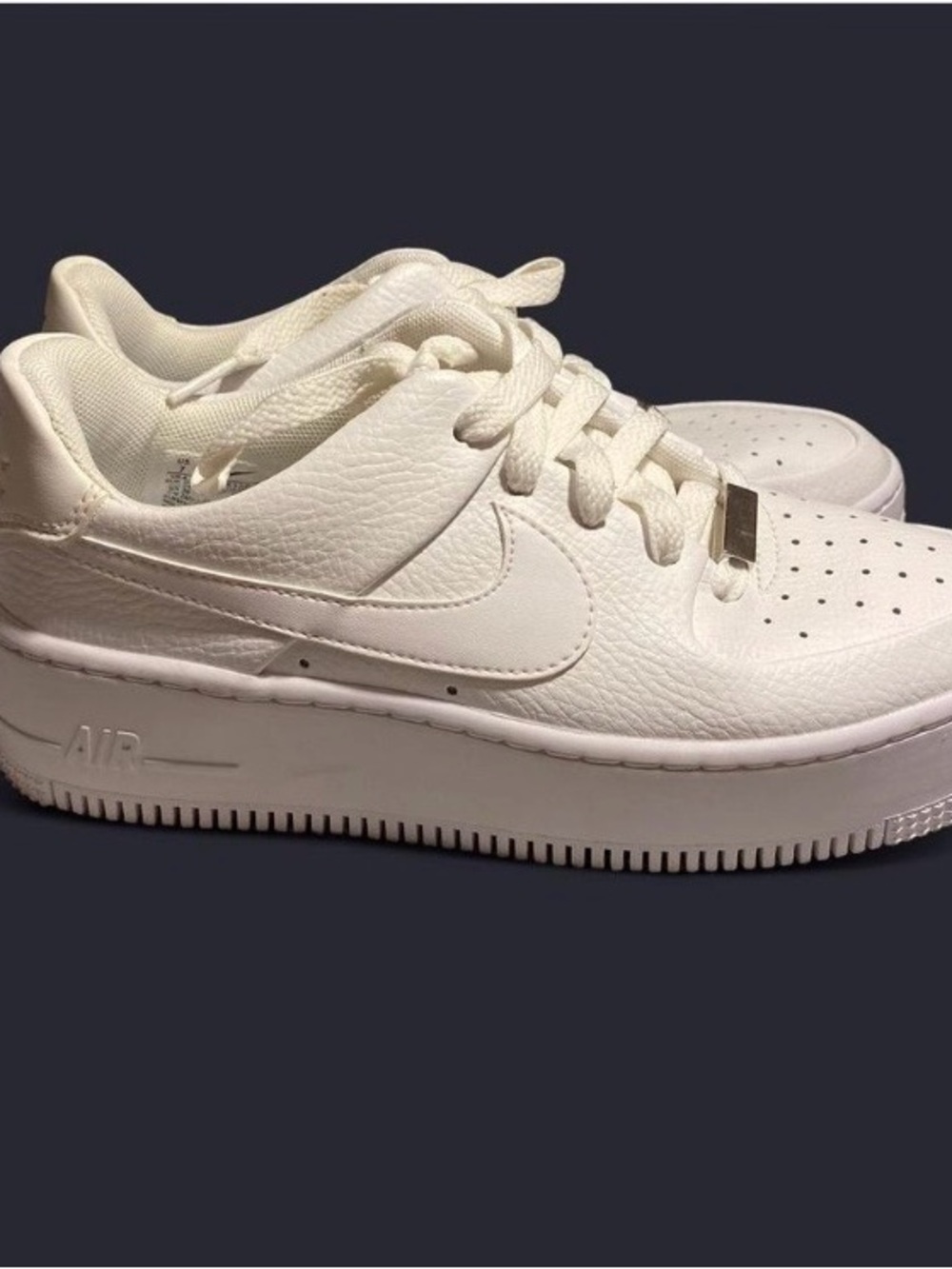 Nike Women’s Air Force 1 White Athletic Sneakers